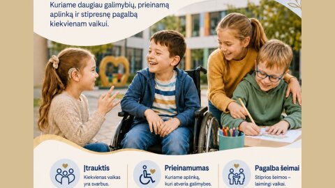 Įgyvendinamas projektas „Pagalba vaikams su negalia Lietuvoje“