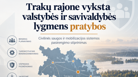 Trakų rajone vyksta valstybės ir savivaldybės lygmens pratybos