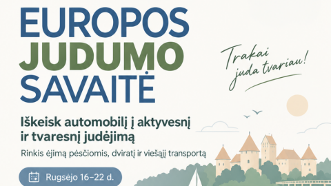 Trakų rajonas jungiasi prie Europos judumo savaitės ir kviečia judėti dar daugiau