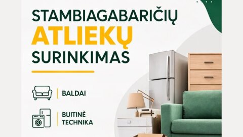 Rūdiškių seniūnijoje bus surenkamos stambiagabaritės atliekos